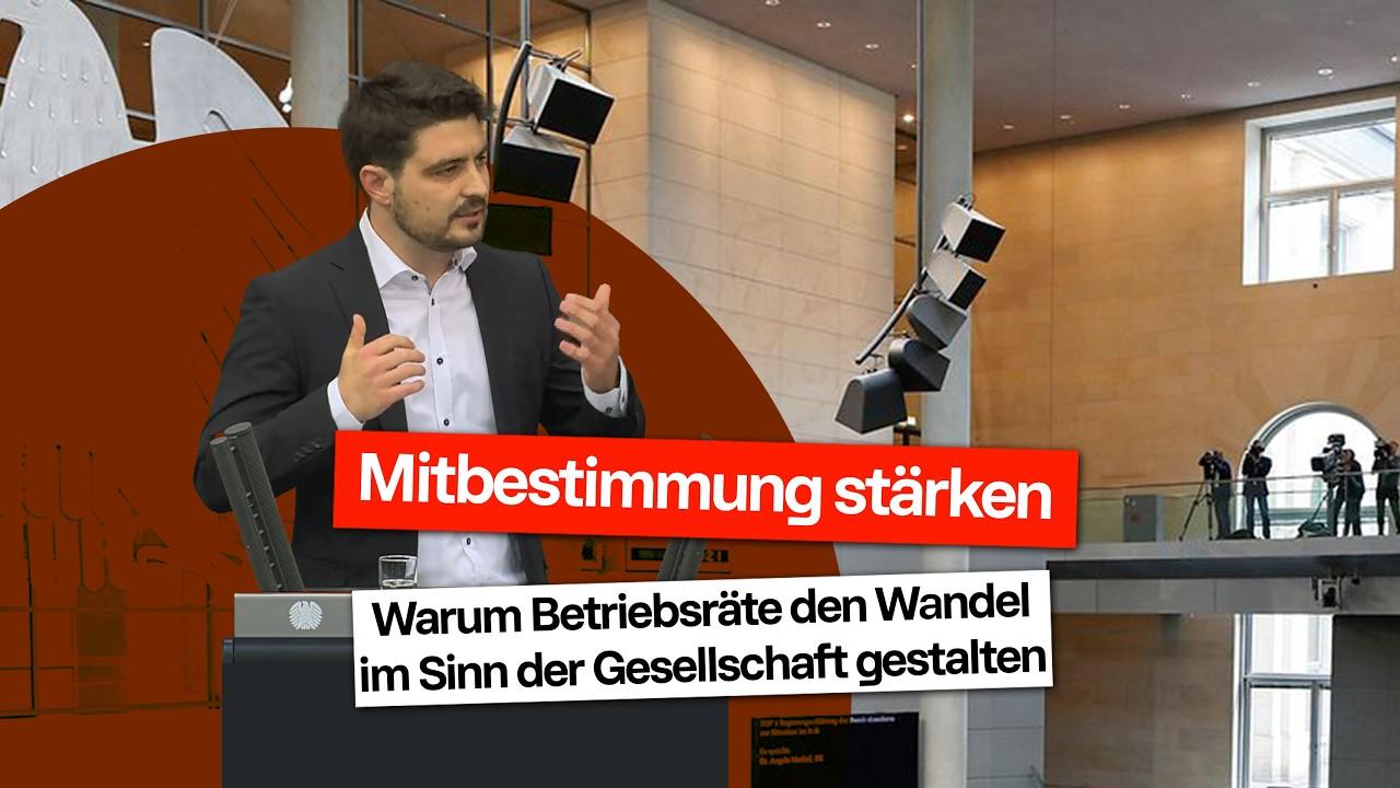 Jan Dieren: "Mitbestimmung stärken! Betriebsräte gestalten den Wandel in unser alle Sinne!"